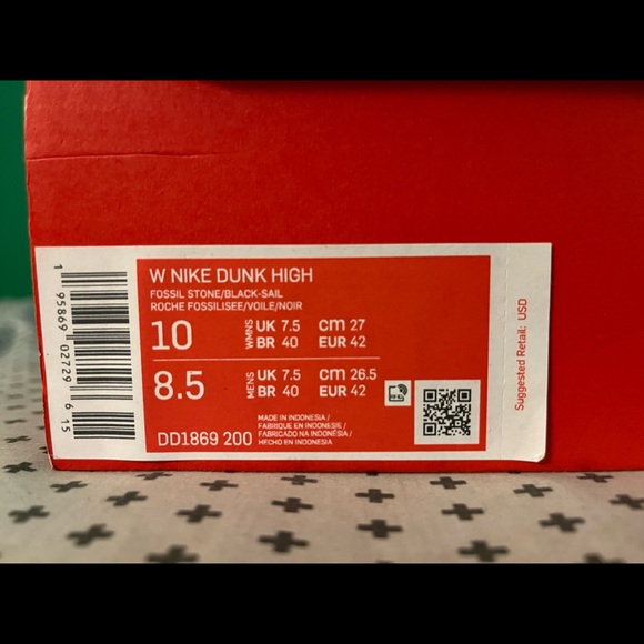 Nike Dunk High Sail Gum Size 10 - Picture 7 of 7